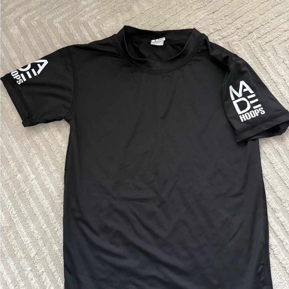 Made Hoops Performance Compression Tee Black Large